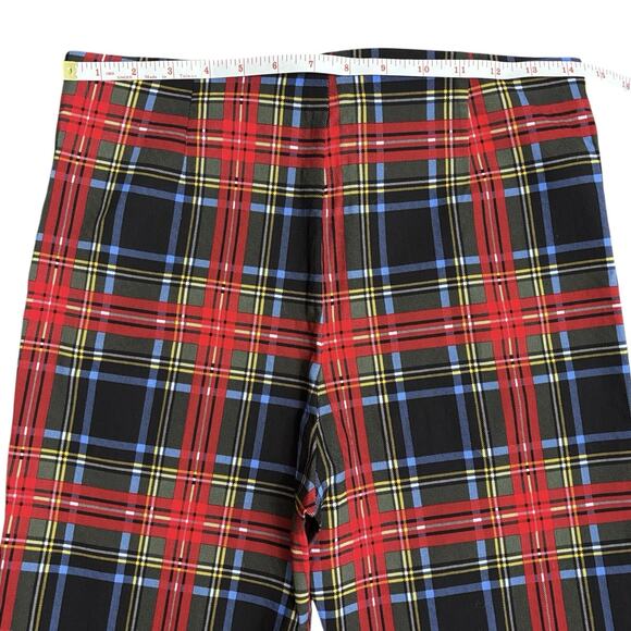 NWOT Gretchen‎ Scott GripeLess Pull On Pant. Sz Medium Elastic Waist. Plaid - Picture 9 of 10